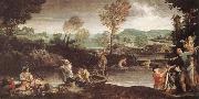 Annibale Carracci The Fishing Sweden oil painting artist